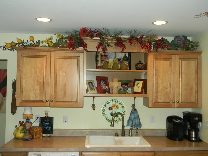 Above kitchen cabinet decor ideas