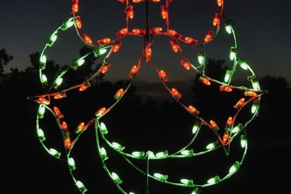 Outdoor lighted christmas decor