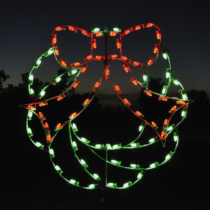 Outdoor lighted christmas decor