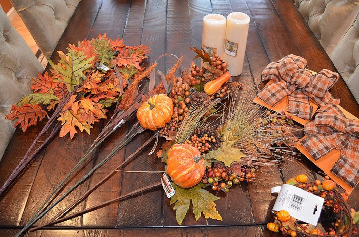 Outdoor fall lantern decor