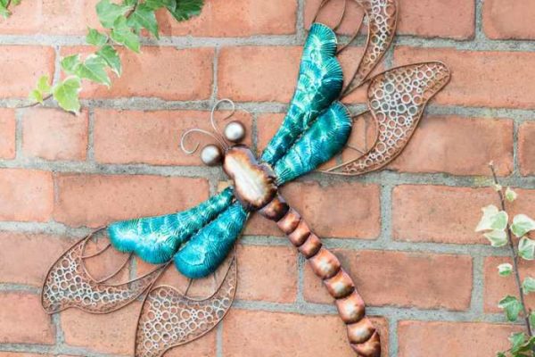 Dragonfly outdoor wall decor