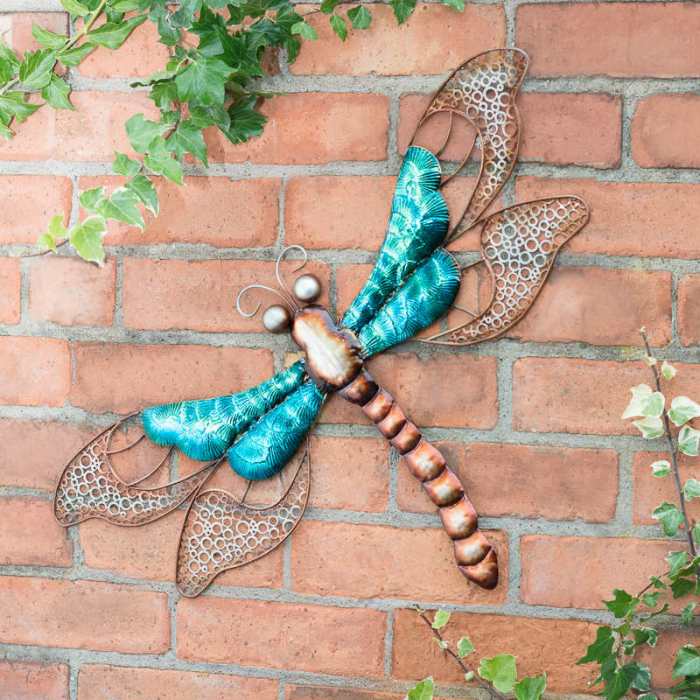 Dragonfly outdoor wall decor