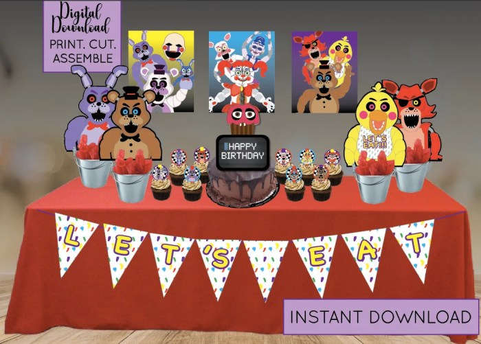 Five nights at freddy's room decor