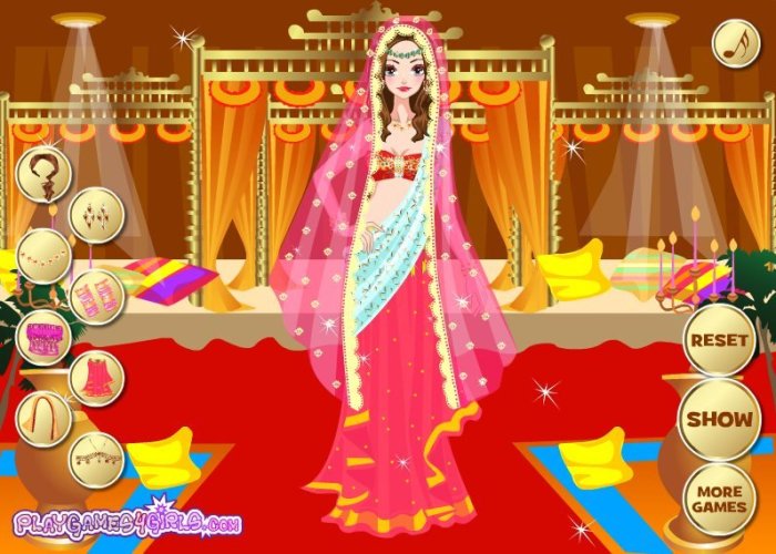 Indian wedding dress up games