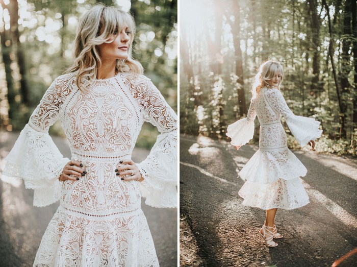 Lace wedding dress summer